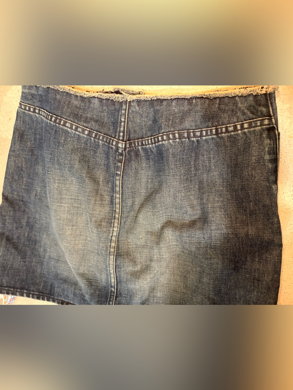 J. Crew Blue Denim Skirt with Button Front